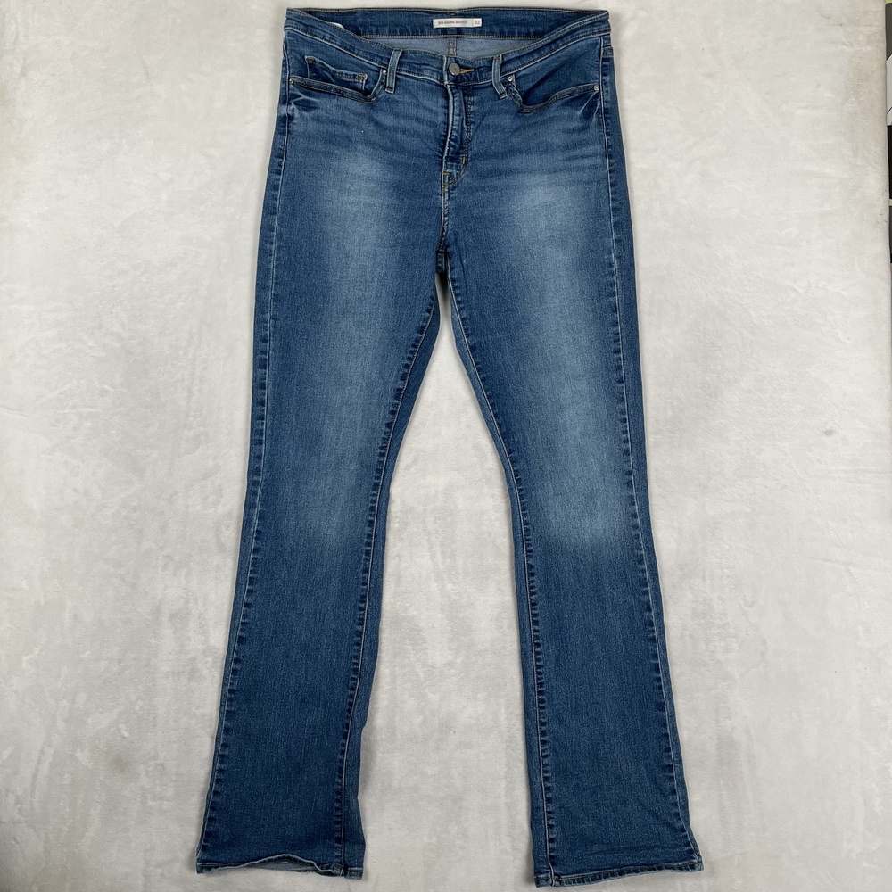 Levis 315 Shaping Bootcut Jeans Womens 32x34 Blue Medium Wash Stretch Denim